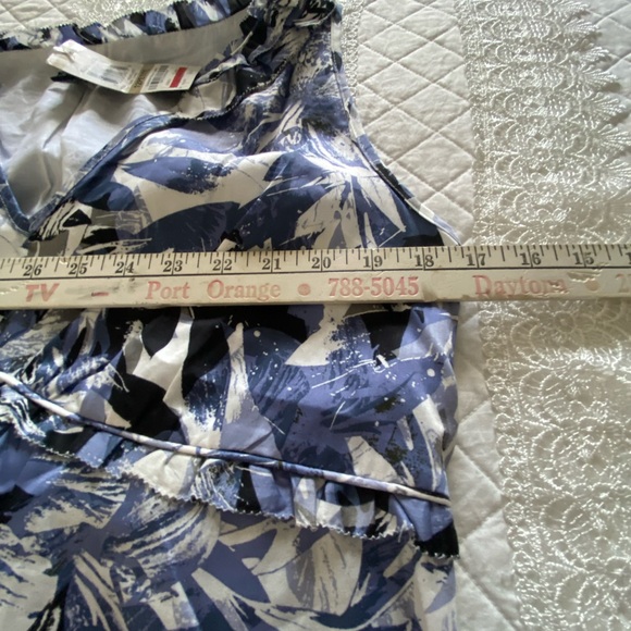 Alfani Leaf Print Mini Dress Size 12 Petite - Picture 11 of 13